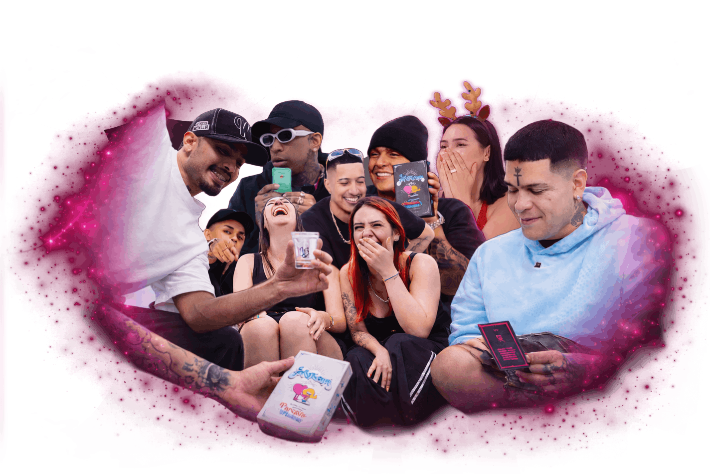 Artistas jugando la profecia